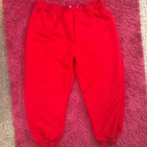Red sweatpants/joggers